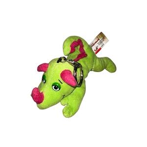 1997 Scholastic Magic School Bus Side Kicks Liz Lizard Plush Keychain with Tag